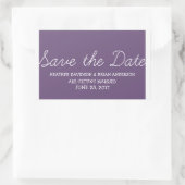 Sticker Rectangulaire Whimsy Save Date Stickers, violet (Sac)