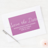 Sticker Rectangulaire Whimsy Save the Date Stickers, Fuchsia (Enveloppe)