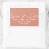 Sticker Rectangulaire Whimsy Save the Date Stickers, Orange (Sac)