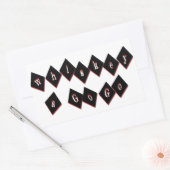 Sticker Rectangulaire Whisky A (Enveloppe)