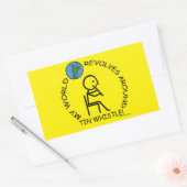 Sticker Rectangulaire Whistle Tin - Le Monde Se Révolue Autour De St Rec (Enveloppe)