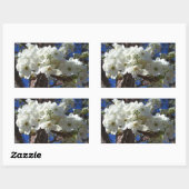 Sticker Rectangulaire White Blossoms II (Feuille)