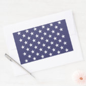 Sticker Rectangulaire White Stars (Enveloppe)