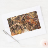 Sticker Rectangulaire White Tail Deer Head Fall Energy Spiré sur un (Enveloppe)