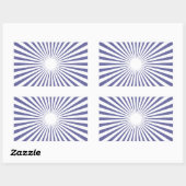 Sticker Rectangulaire White Target - (Feuille)