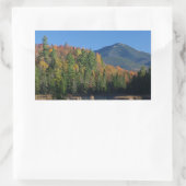 Sticker Rectangulaire Whiteface Mountain sur Little Cherrypatch Pond (Sac)
