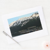 Sticker Rectangulaire Whittier at Dusk Pittoresque Alaska Photographie (Enveloppe)