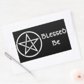 Sticker Rectangulaire Wiccan et Magick Pentagram Pentacle - M1 (Enveloppe)