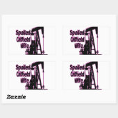 Sticker Rectangulaire Wife rose d'Oilfield (Feuille)