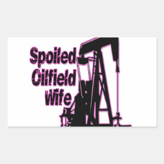 Sticker Rectangulaire Wife rose d'Oilfield