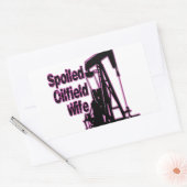 Sticker Rectangulaire Wife rose d'Oilfield (Enveloppe)