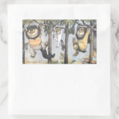 Sticker Rectangulaire Wild Things and Max Swinging From Trees (Sac)
