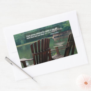 Sticker Rectangulaire William DeMille Citation Inspirationnelle "Bite of