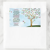 Sticker Rectangulaire William Gladstone Citation Inspirationnelle "Bonhe (Sac)