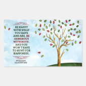 Sticker Rectangulaire William Gladstone Citation Inspirationnelle "Bonhe (Devant)