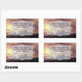 Sticker Rectangulaire William James Citation Inspirationnelle "Choix" (Feuille)