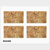 Sticker Rectangulaire William Morris Acanthe Brun Feuilles d'automne (Feuille)
