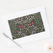 Sticker Rectangulaire William Morris Blackthorn Tapestry Floral (Enveloppe)