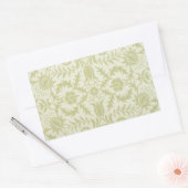 Sticker Rectangulaire William Morris Borage Mariage Vert Doux (Enveloppe)