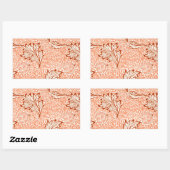 Sticker Rectangulaire William Morris Botanical Apple Design (Feuille)