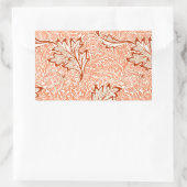 Sticker Rectangulaire William Morris Botanical Apple Design (Sac)