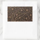 Sticker Rectangulaire William Morris Campion Cuir Damassé (Sac)