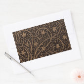 Sticker Rectangulaire William Morris Campion Cuir Damassé (Enveloppe)