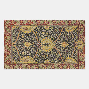 Sticker Rectangulaire William Morris Classique Tapis Art Design d'impres