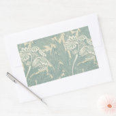 Sticker Rectangulaire William Morris Classique Tulipe Bleu Floral (Enveloppe)