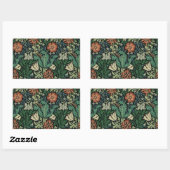 Sticker Rectangulaire William Morris Compton Floral Art (Feuille)