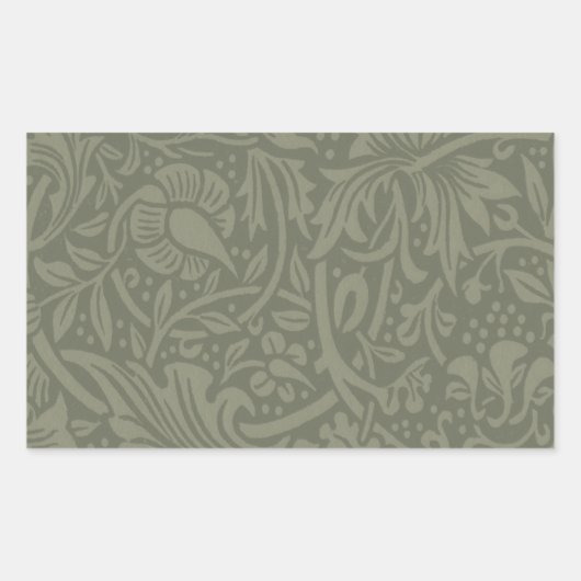 Sticker Rectangulaire William Morris Daffodil Papier peint floral (Devant)