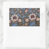 Sticker Rectangulaire William Morris Evenlode Textile Floral Art (Sac)