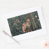 Sticker Rectangulaire William Morris Faune sauvage Fox (Enveloppe)