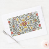 Sticker Rectangulaire William Morris Floral Circle Flower Illustration (Enveloppe)