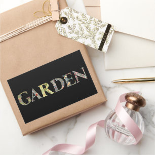 Sticker Rectangulaire William Morris Floral Garden Moto et cadre