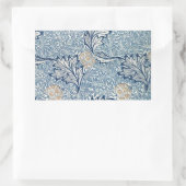 Sticker Rectangulaire William Morris Flower Floral Design (Sac)
