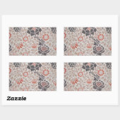 Sticker Rectangulaire William Morris Grafton Botanic Art Design (Feuille)