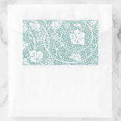 Sticker Rectangulaire William Morris Grape Motif Turquoise Turquoise (Sac)