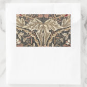 Sticker Rectangulaire William Morris Honeysuckle Motif Vintage (Sac)