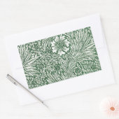 Sticker Rectangulaire william morris marigold vert floral fleur (Enveloppe)