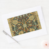 Sticker Rectangulaire William Morris Perse Art oriental de la moquette (Enveloppe)