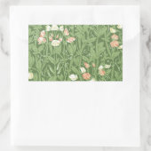 Sticker Rectangulaire William Morris Sweet Pea Floral Design (Sac)