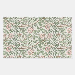 Sticker Rectangulaire William Morris Sweetbrie Floral Art Nouveau
