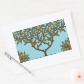 Sticker Rectangulaire William Morris Tree Frieze Fond d'écran floral (Enveloppe)