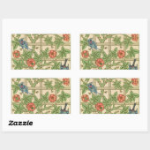 Sticker Rectangulaire William Morris Trellis Design classique de papier  (Feuille)