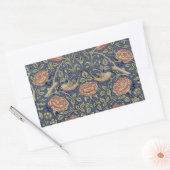 Sticker Rectangulaire William Morris Tudor Fond d'écran Rose (Enveloppe)