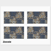 Sticker Rectangulaire william morris tulip and willow tapestry pattern (Feuille)