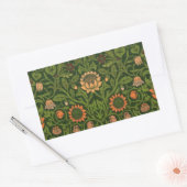 Sticker Rectangulaire William Morris Violet et Columbine Art Rug (Enveloppe)