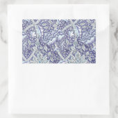 Sticker Rectangulaire William Morris Windrush fleurs bleues (Sac)
