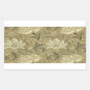 Sticker Rectangulaire William Morris Windrush Motif de fond d'écran